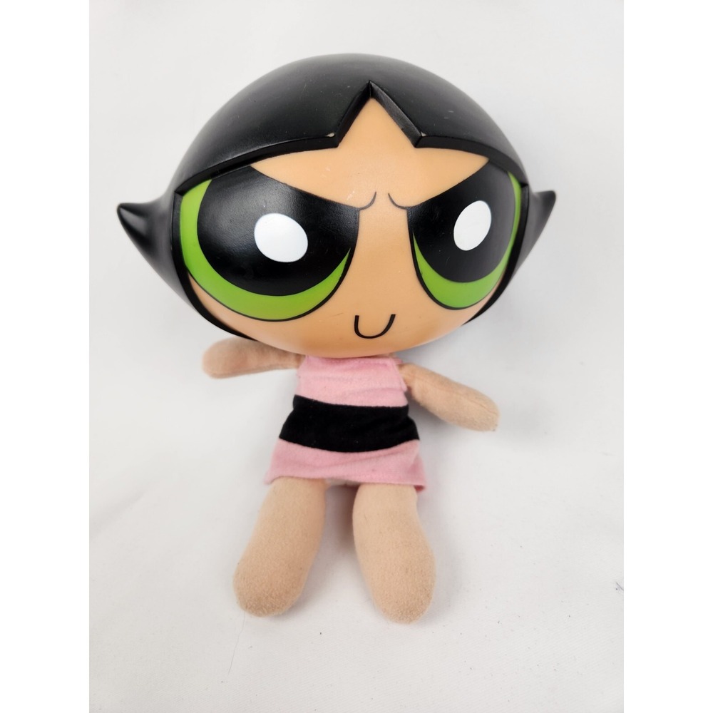RARE Vintage 1999 Powerpuff Girls Hard Head Plush Body Buttercup‎ *DOES NOT TALK